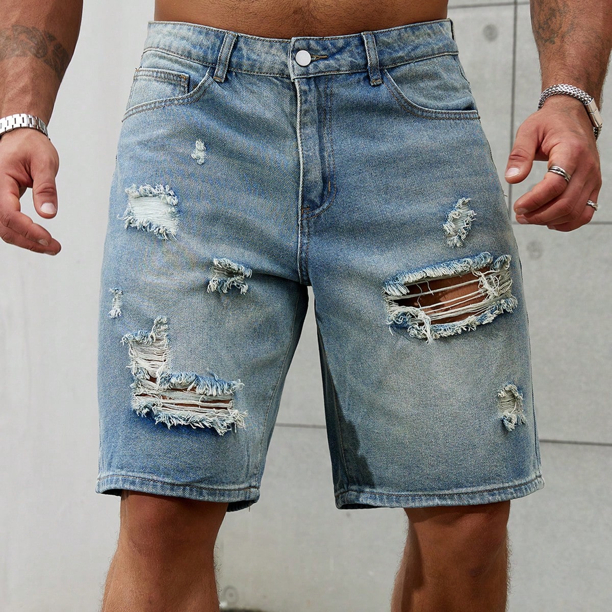 New Fashion Mens Ripped Short  - đánh giá và giá Streetwear Brand For Men
